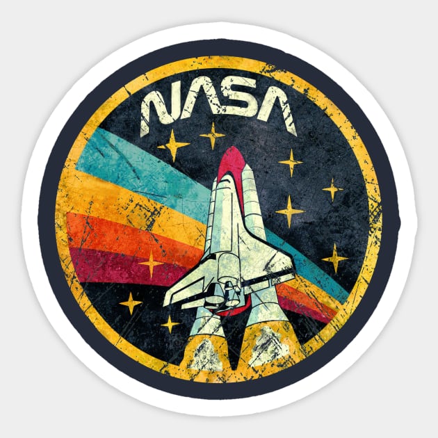 Vintage NASA Sticker by FOUREYEDESIGN